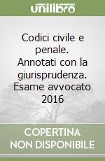 Codici civile e penale. Annotati con la giurisprudenza. Esame avvocato 2016 libro