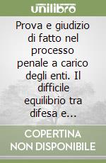 Prova e giudizio di fatto nel processo penale a carico degli enti. Il difficile equilibrio tra difesa e prevenzione