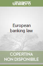 European banking law libro