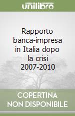 Rapporto banca-impresa in Italia dopo la crisi 2007-2010 libro
