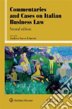 Commentaries and cases on italian business law libro