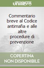 Commentario breve al Codice antimafia e alle altre procedure di prevenzione libro