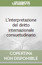 L'interpretazione del diritto internazionale consuetudinario