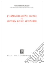 L'amministrazione locale nel sistema delle autonomie