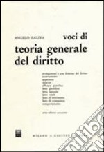 Voci di teoria generale del diritto libro