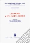 L'economia a una svolta critica (2) libro