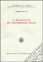 La separazione dei procedimenti penali libro