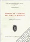 Ricerche sul fallimento nel diritto moderno (1) libro