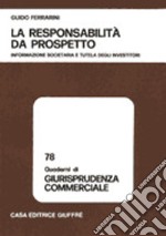 La responsabilità da prospetto libro