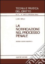 La notificazione nel processo penale libro