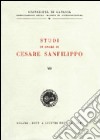 Studi in onore di Cesare Sanfilippo (7) libro