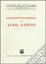 Saggi di economia aziendale per Lino Azzini libro