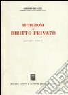 Istituzioni di diritto privato libro