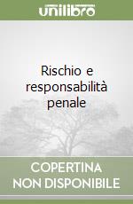 Rischio e responsabilità penale libro