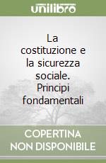 La costituzione e la sicurezza sociale. Principi fondamentali libro