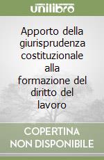 Apporto della giurisprudenza costituzionale alla formazione del diritto del lavoro