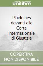 Plaidoiries davanti alla Corte internazionale di Giustizia libro