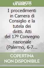 I procedimenti in Camera di Consiglio e la tutela dei diritti. Atti del 17º Convegno nazionale (Palermo, 6-7 ottobre 1989) libro