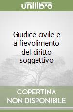 Giudice civile e affievolimento del diritto soggettivo libro