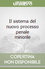 Il sistema del nuovo processo penale minorile libro