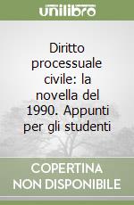 Diritto processuale civile: la novella del 1990. Appunti per gli studenti libro