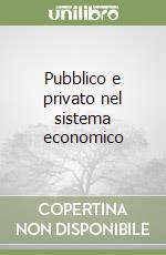 Pubblico e privato nel sistema economico libro