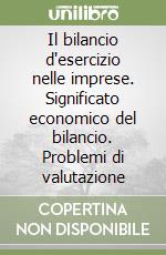 Il bilancio d'esercizio nelle imprese. Significato economico del bilancio. Problemi di valutazione libro