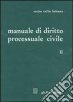 Manuale di diritto processuale civile (2) libro