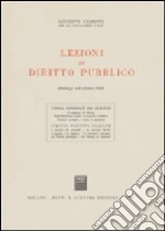 Lezioni di diritto pubblico libro