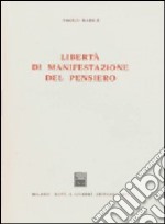 Libertà di manifestazione del pensiero libro