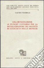 Una introduzione ai principi contabili per la determinazione del reddito di esercizio nelle imprese libro