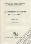 Le condizioni generali di contratto (2) libro