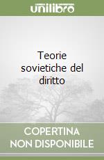 Teorie sovietiche del diritto libro