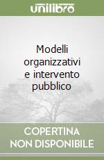 Modelli organizzativi e intervento pubblico libro