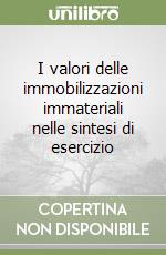 I valori delle immobilizzazioni immateriali nelle sintesi di esercizio libro