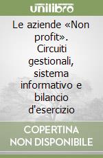 Le aziende «Non profit». Circuiti gestionali, sistema informativo e bilancio d'esercizio libro