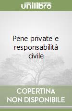 Pene private e responsabilità civile libro