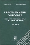 I provvedimenti d'urgenza nel diritto processuale civile e nel diritto del lavoro libro