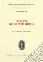 Scritti di diritto greco libro