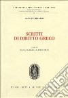 Scritti di diritto greco libro