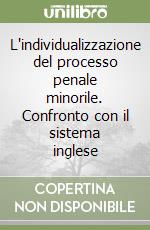 L'individualizzazione del processo penale minorile. Confronto con il sistema inglese libro