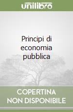 Principi di economia pubblica libro