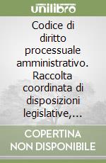 Codice di diritto processuale amministrativo. Raccolta coordinata di disposizioni legislative, regolamentari e di origine giurisprudenziale libro