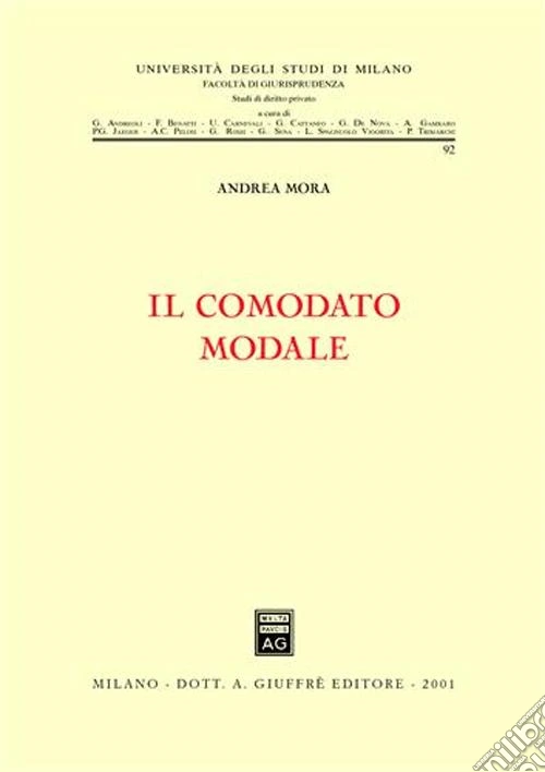 Il comodato modale