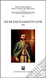 Ley de enjuiciamiento civil (1881) libro