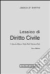 Lessico di diritto civile libro