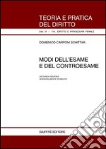 Modi dell'esame e del controesame libro