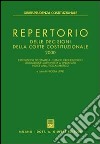 Repertorio delle decisioni della Corte costituzionale 2000 libro