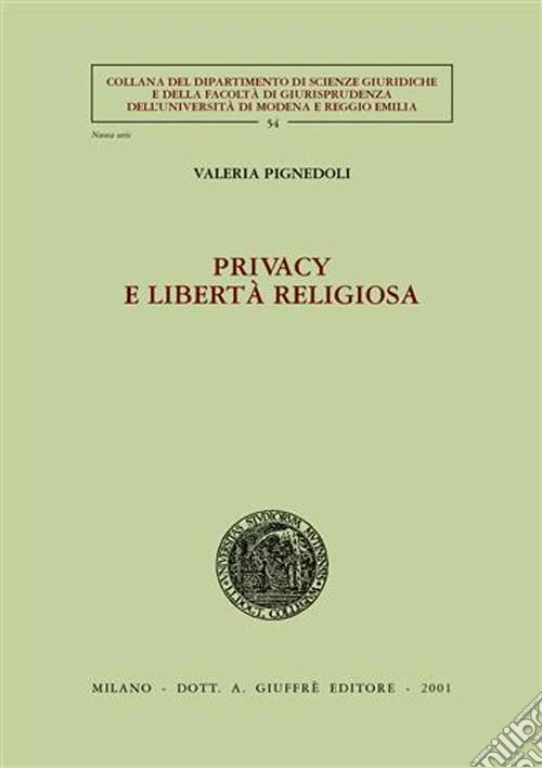 Privacy e libertà religiosa