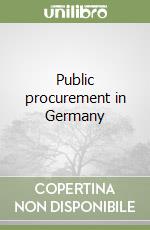 Public procurement in Germany libro